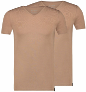RJ Good Life Athens 2-Pack: Heren T-Shirt V-Hals Huid RJ Good Life Athens 2-Pack: Heren T-Shirt V-Hals Huid