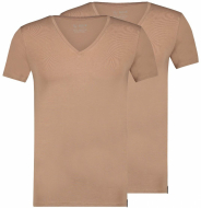 RJ Good Life Madrid 2-Pack Heren: T-Shirt Diepe V-Hals Huid RJ Good Life Madrid 2-Pack Heren: T-Shirt Diepe V-Hals Huid