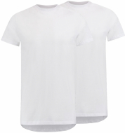 RJ Everyday Amsterdam 2-Pack: Klassieke Ronde Hals T-Shirt Wit