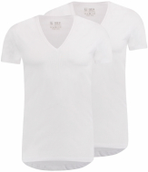 RJ Everyday 2-Pack Nijmegen: T-Shirt Diepe V-Hals Wit