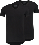 RJ Everyday Den Bosch 2-Pack: Heren T-Shirt V-Hals Zwart RJ Everyday Den Bosch 2-Pack: Heren T-Shirt V-Hals Zwart