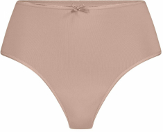 RJ PC Dames String - Extra hoog cafe latte