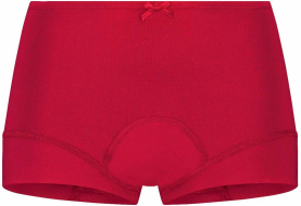 RJ Period Undies Dames Short: Medium Flow - Donkerrood