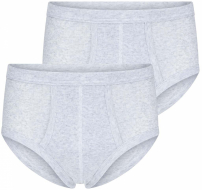 Beeren Heren 2-pack: M3000 Slip Gulp - Grijs Melange Beeren Heren 2-pack: M3000 Slip Gulp - Grijs Melange