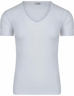 Beeren M3000 Heren T-Shirt: Deep V-Neck - Wit