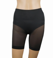 J&C Dames tailleslip met lange pijp: Zwart J&C Dames tailleslip met lange pijp: Zwart