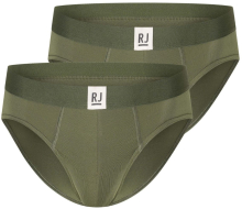 RJ Bodywear PC Slip 2-pack: donkergroen RJ Bodywear PC Slip 2-pack: donkergroen