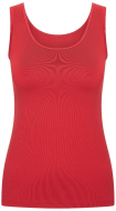 RJ Dames Dames PC Singlet: donkerrood