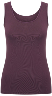 RJ Dames Dames PC Singlet: aubergine