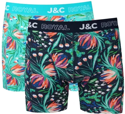 J&C 2-Pack: Navy Turquoise - H252