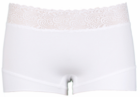 RJ Pure Color Dames Short Kant - Wit RJ Pure Color Dames Short Kant - Wit
