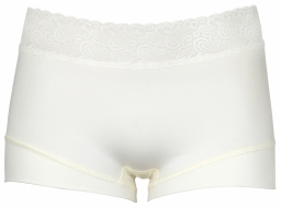 RJ Pure Color Dames Short Kant - Ivoor