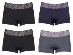 RJ Bodywear 4-pack: Kant Donker