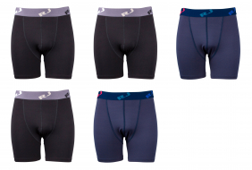 RJ Bodywear Boxer 5-pack: Black & Blue