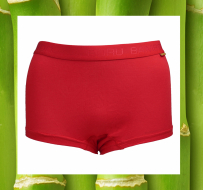 Boru Bamboo:  Dames Boxer - Rood